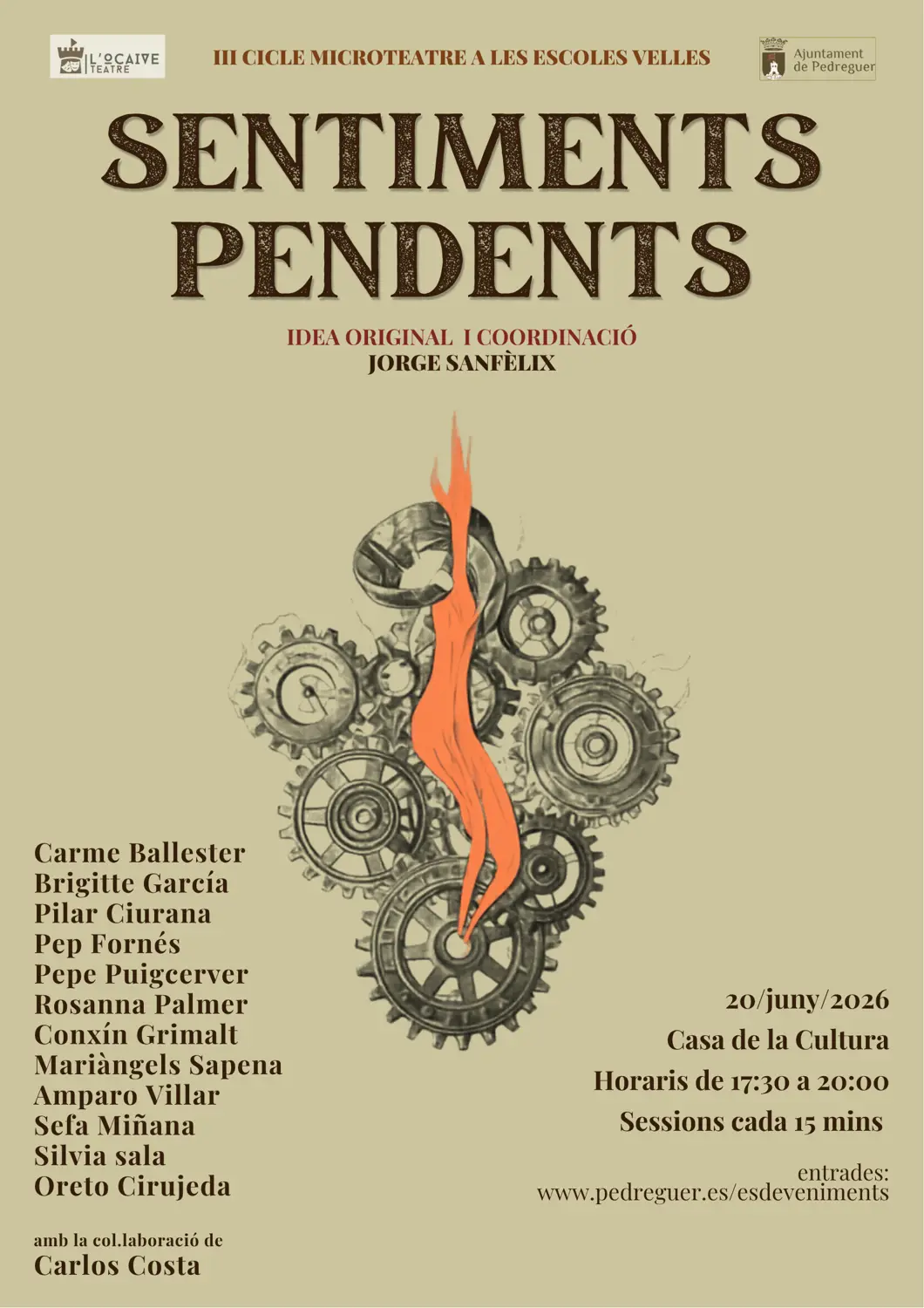 III Cicle de Microteatre a les Escoles Velles - Sentiments pendents
